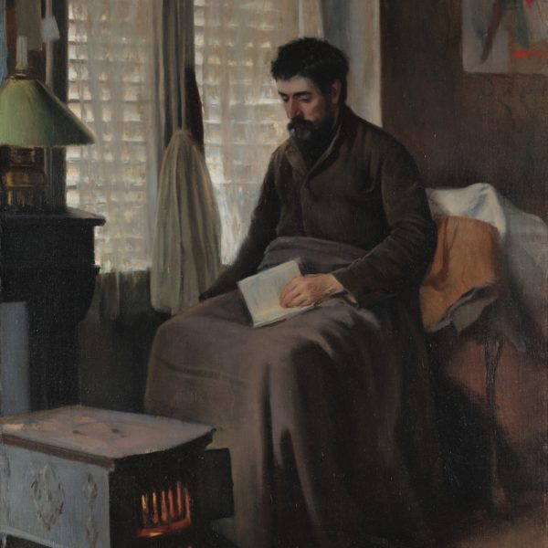 Ramon Canudas, sick convalescent by Santiago Rusiñol